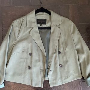 Green Cropped Blazer